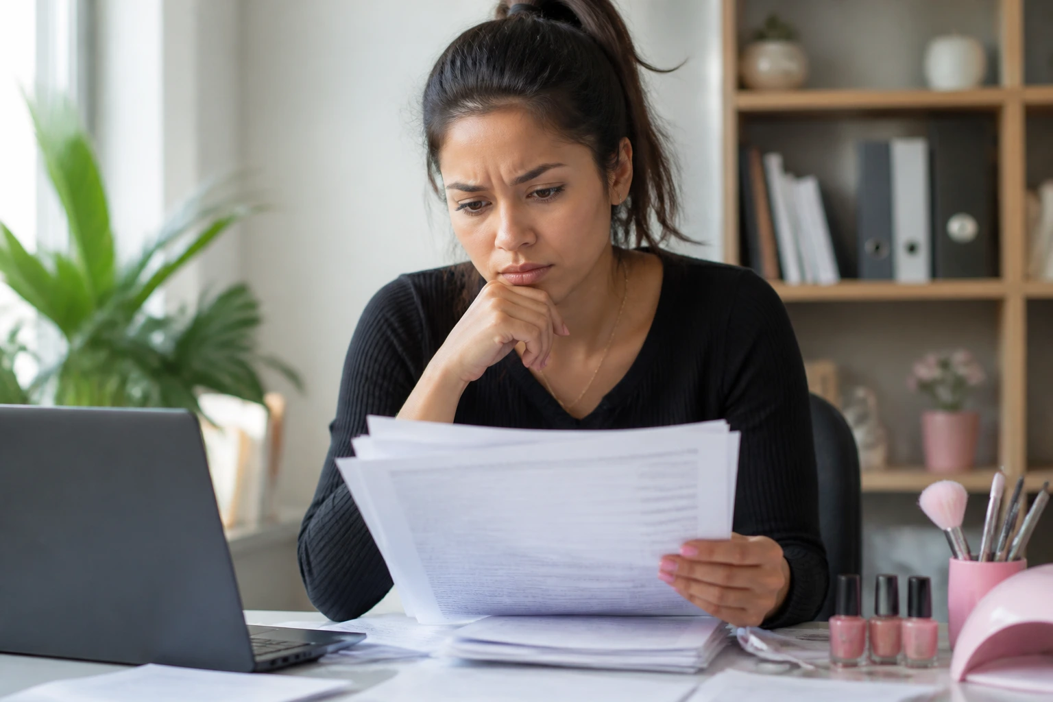Person at a desk with blurred resume to illustrate missteps in applications