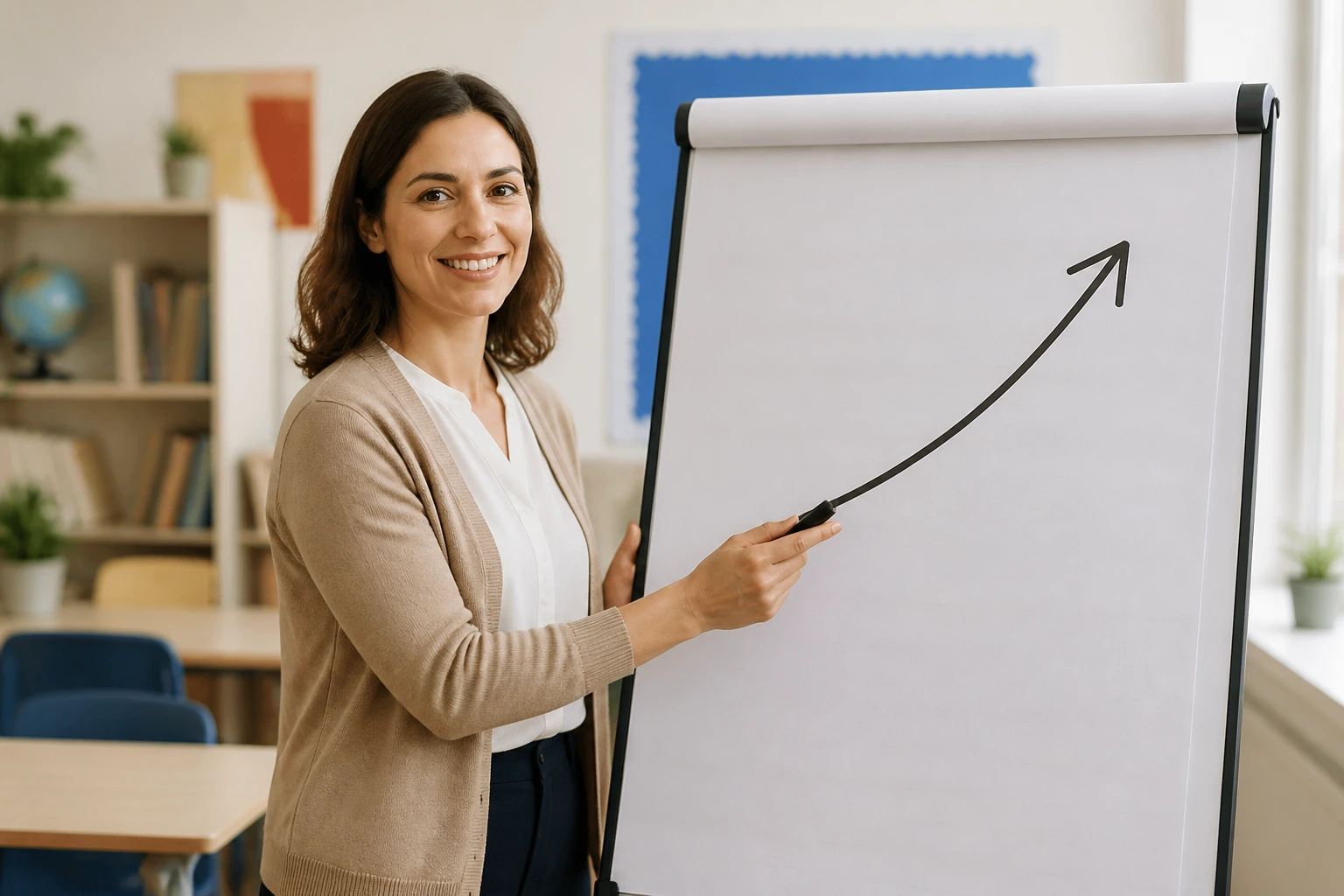 Teacher portrait highlighting career progression and CV development