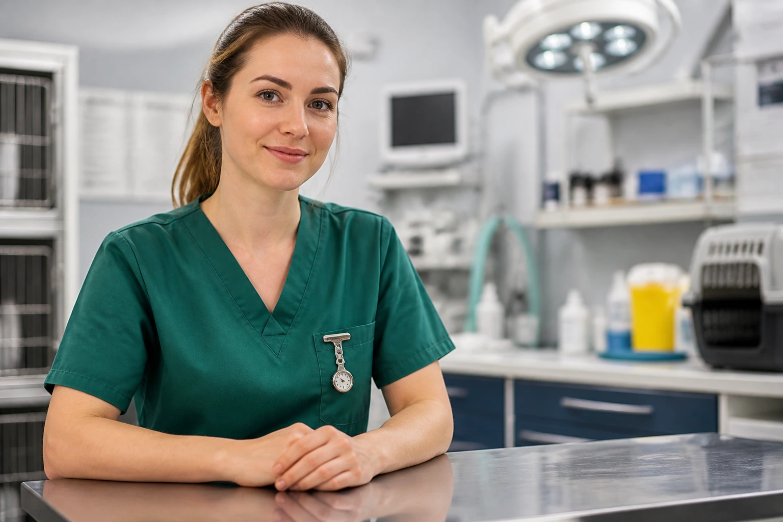 Nurse in consult room showcasing readiness for sponsorship