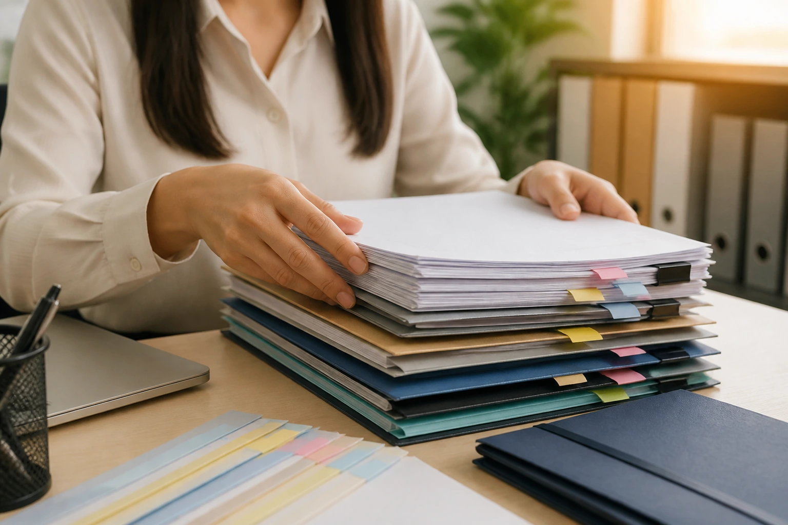 Organized day-one documents for Canadian data entry LMIA application