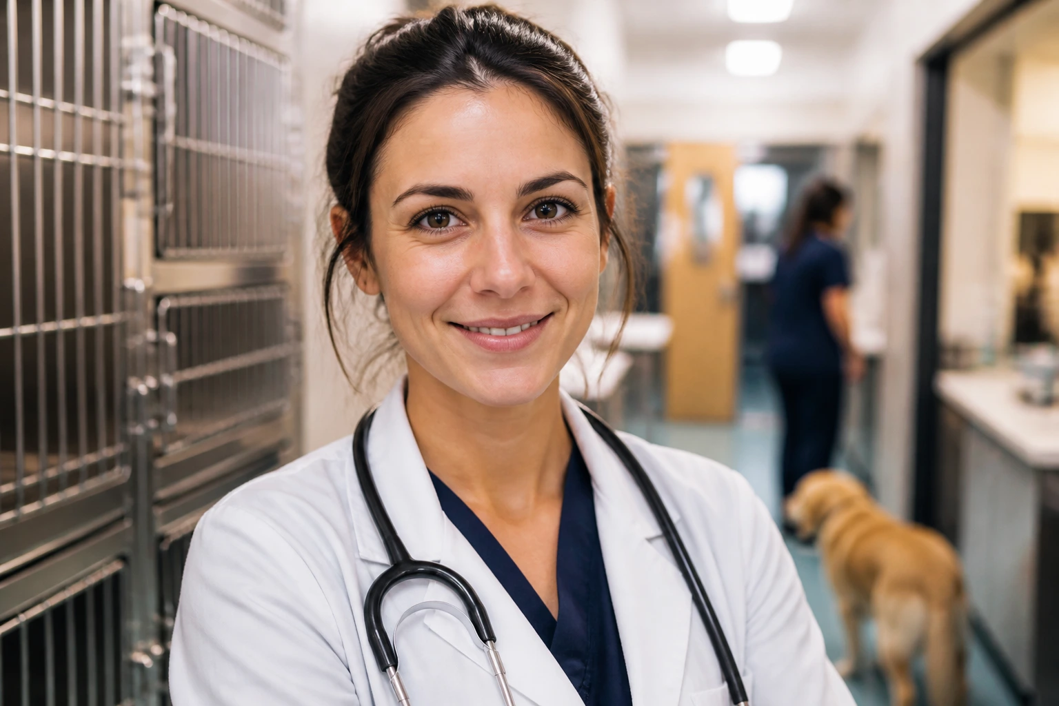 New veterinarian on first day in UK practice