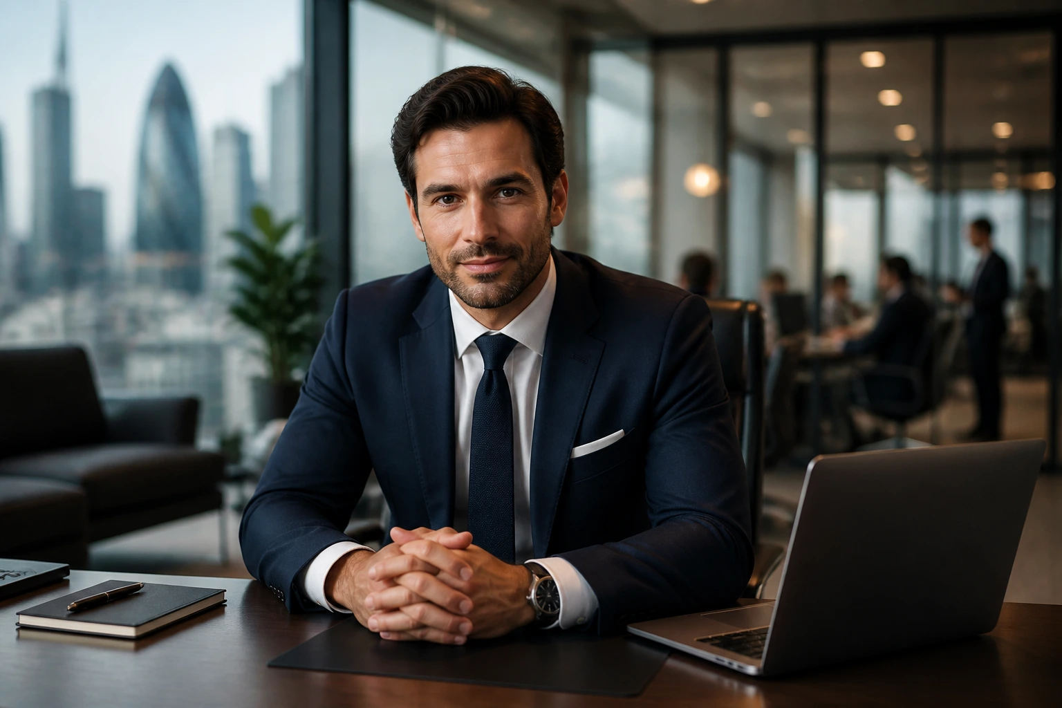 Recruiter in a London office ready to connect candidates with sponsors