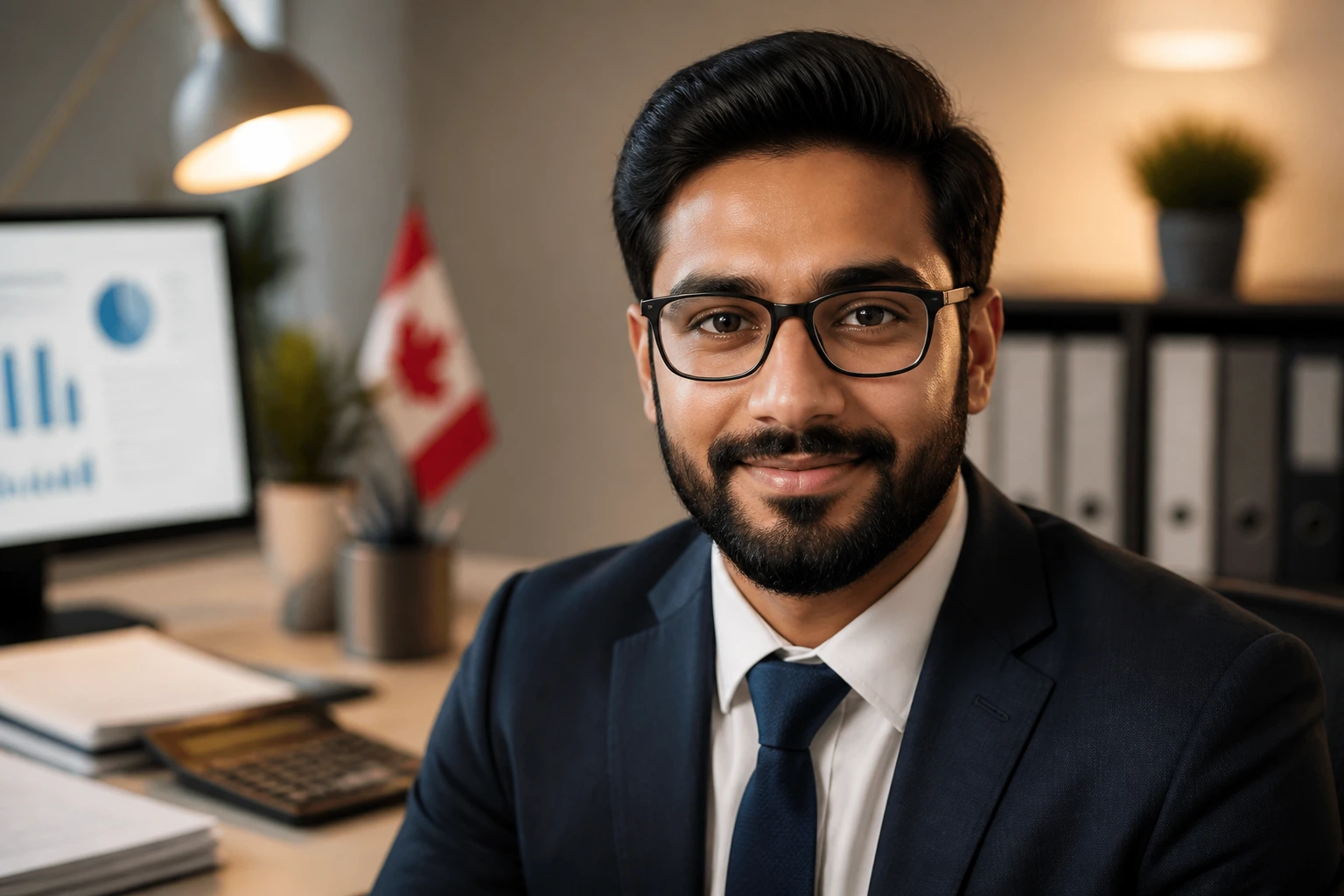 Portrait of an accountant preparing for Canadian interview strategies