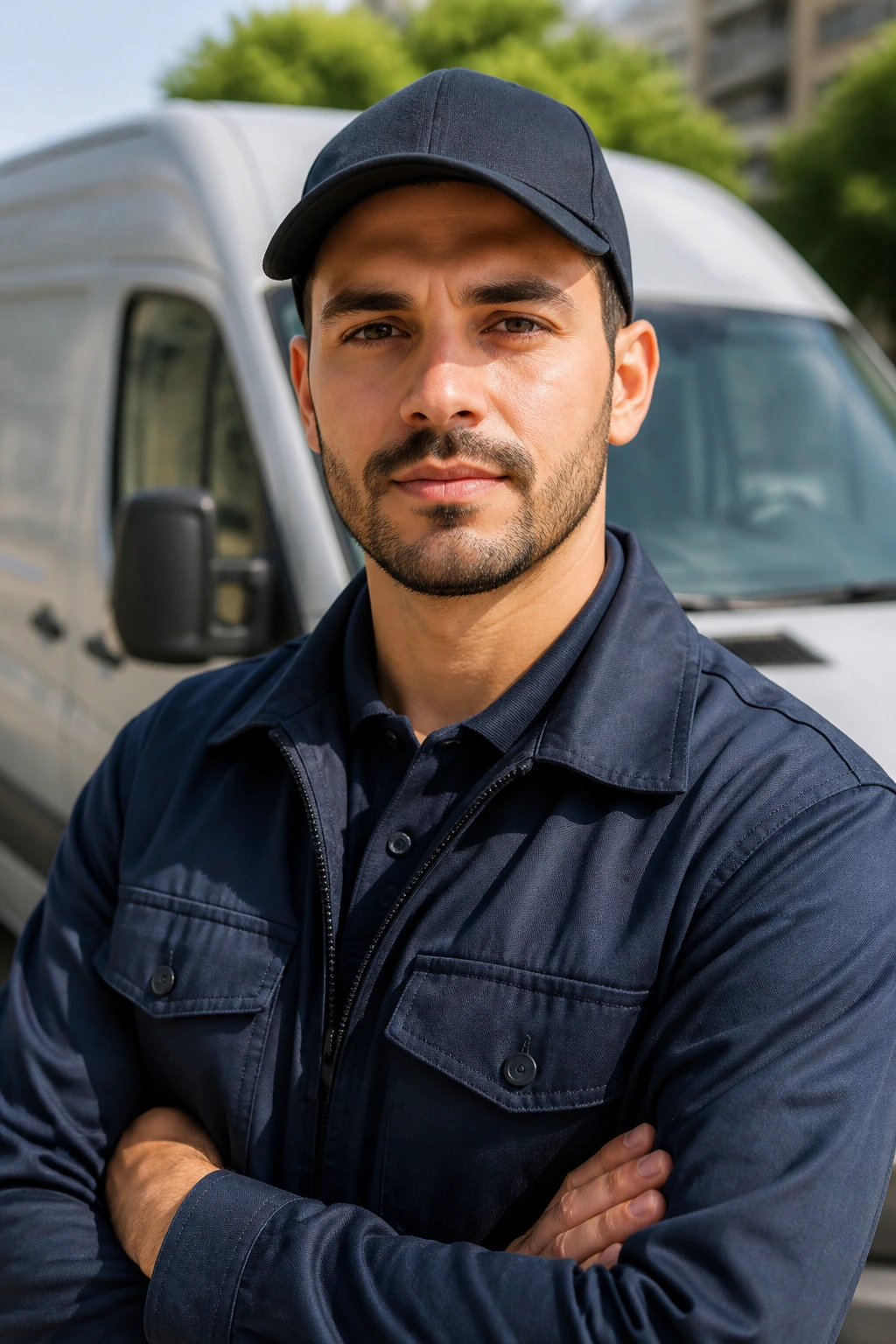 Portrait of a driver in uniform representing job prerequisites