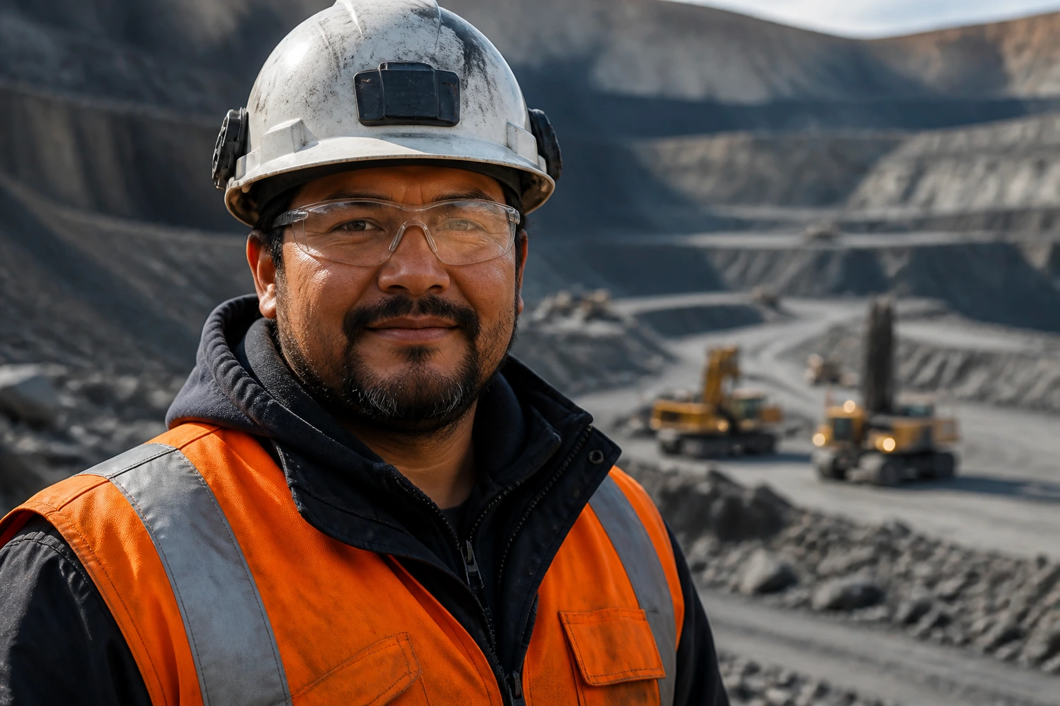 Mining professional at a Kinross Gold mine site