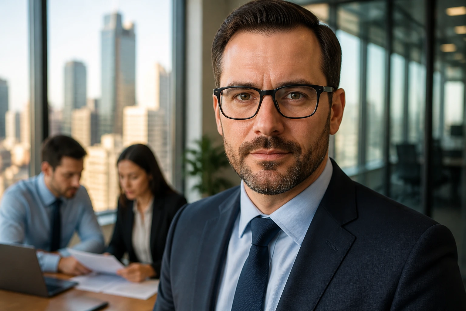 Close-up portrait of a professional in an office, symbolizing LMIA sponsorship realities for employers in Canada