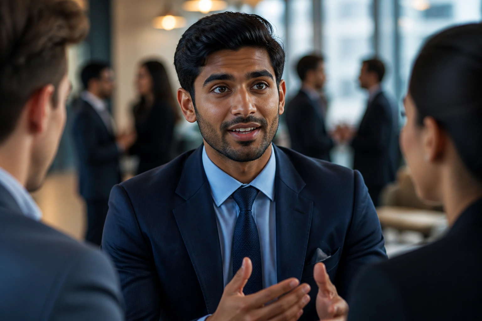 Confident professional portrait representing international networking and referrals