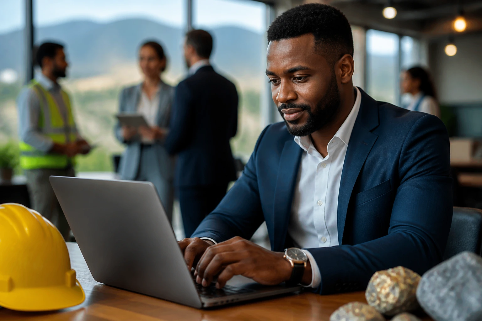 Professional networking outreach through direct contact with mining recruiters