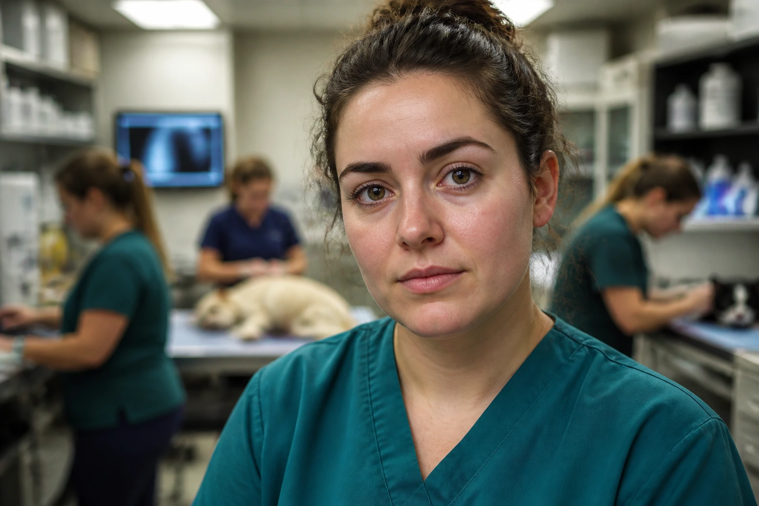 New veterinary nurse adjusting to busy UK practice during onboarding