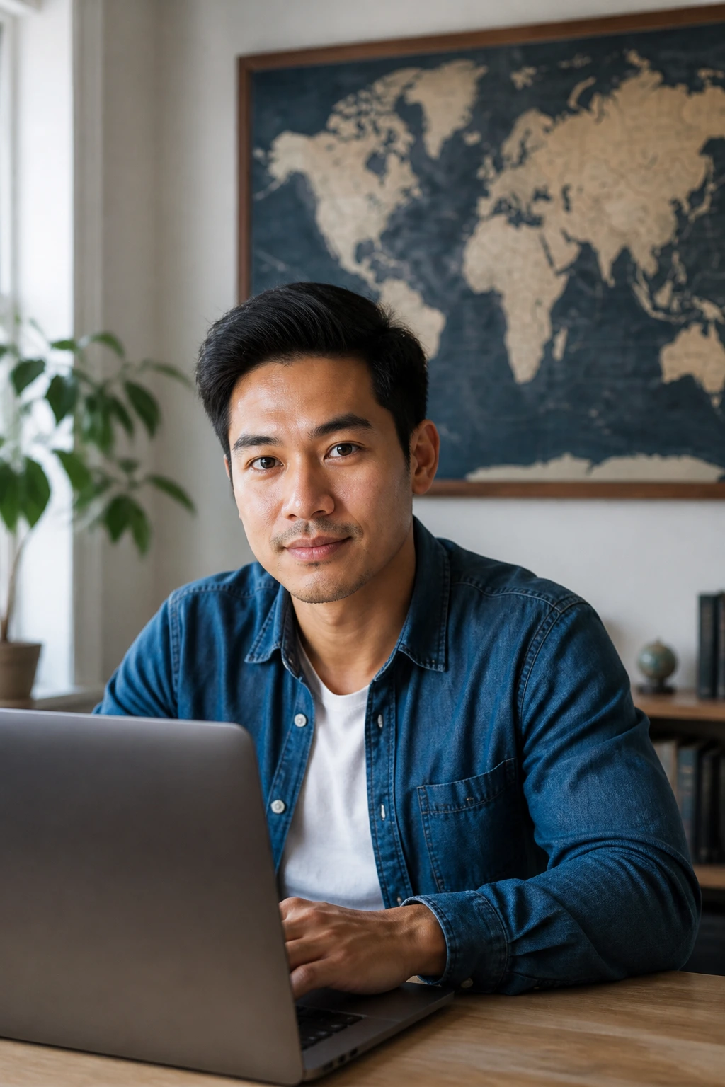 Portrait of an overseas candidate seeking Canadian delivery driver opportunities