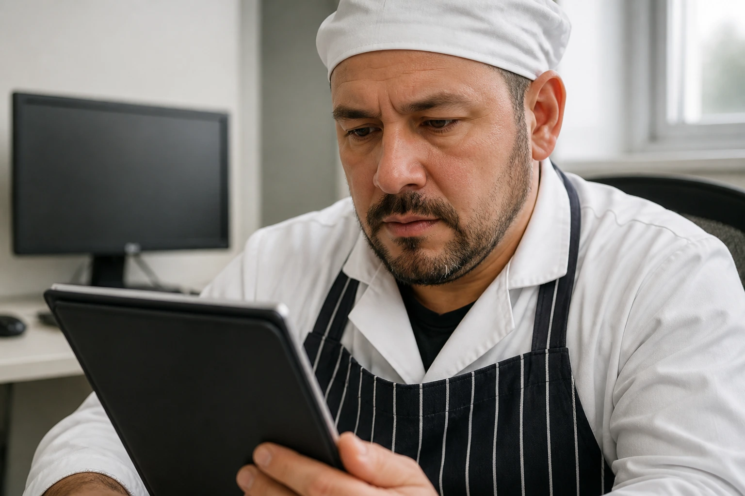 Meat cutter planning pathway to permanent residency in an office