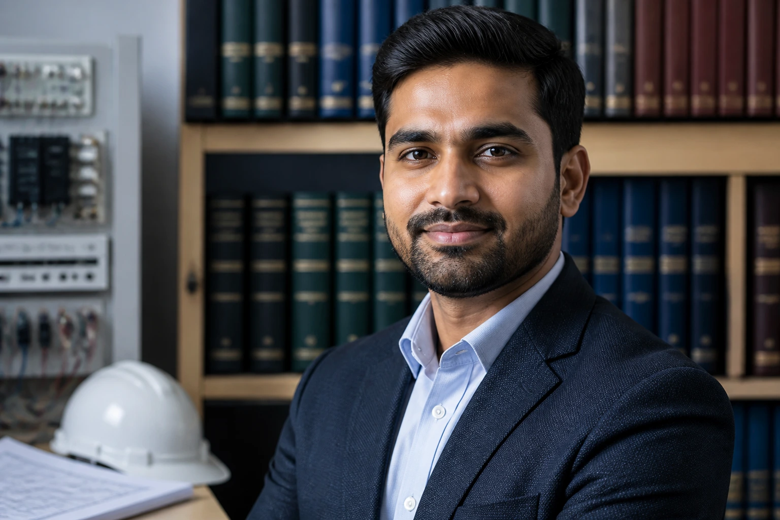 Engineer portrait emphasizing professional registration importance