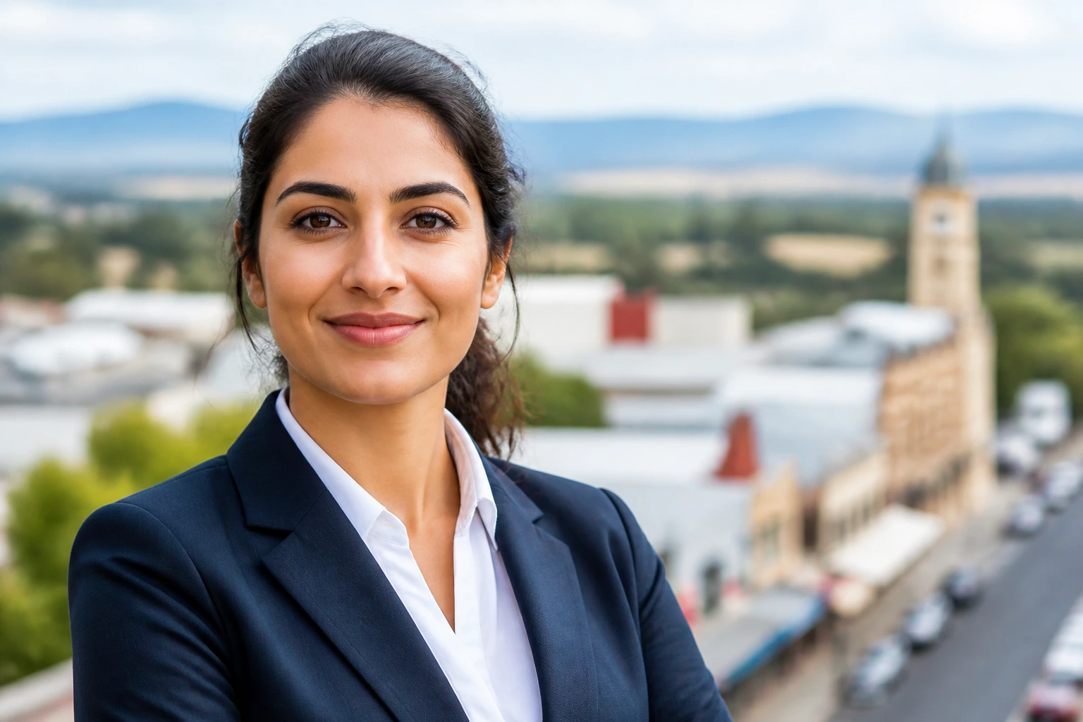 Portrait of an accountant in a regional Australian setting suggesting sponsorship pathways