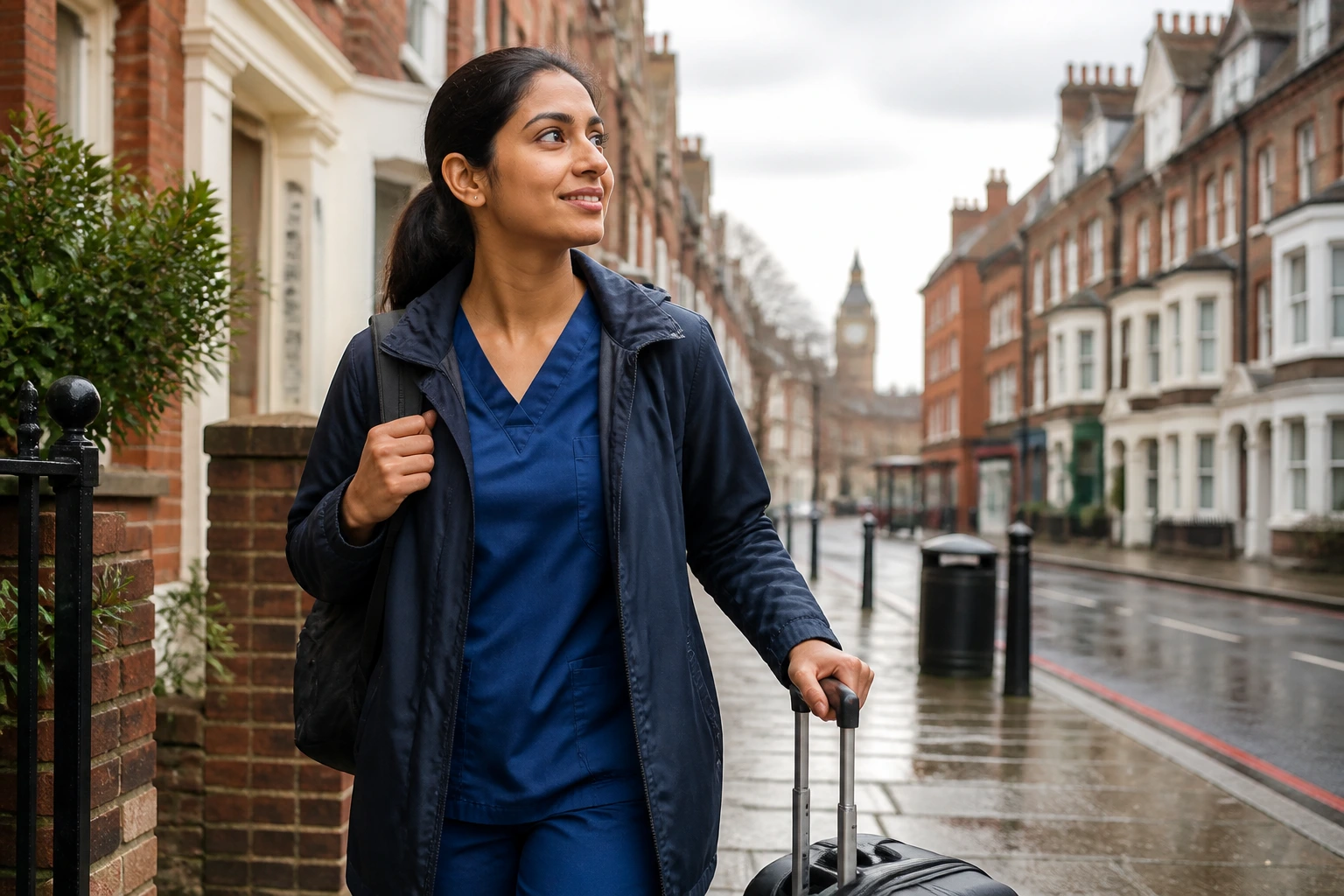 Radiographer arriving in a UK city to settle in and start NHS role