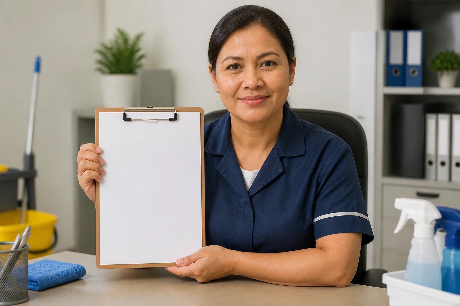 Professional cleaner portrait representing a Canadian resume fit