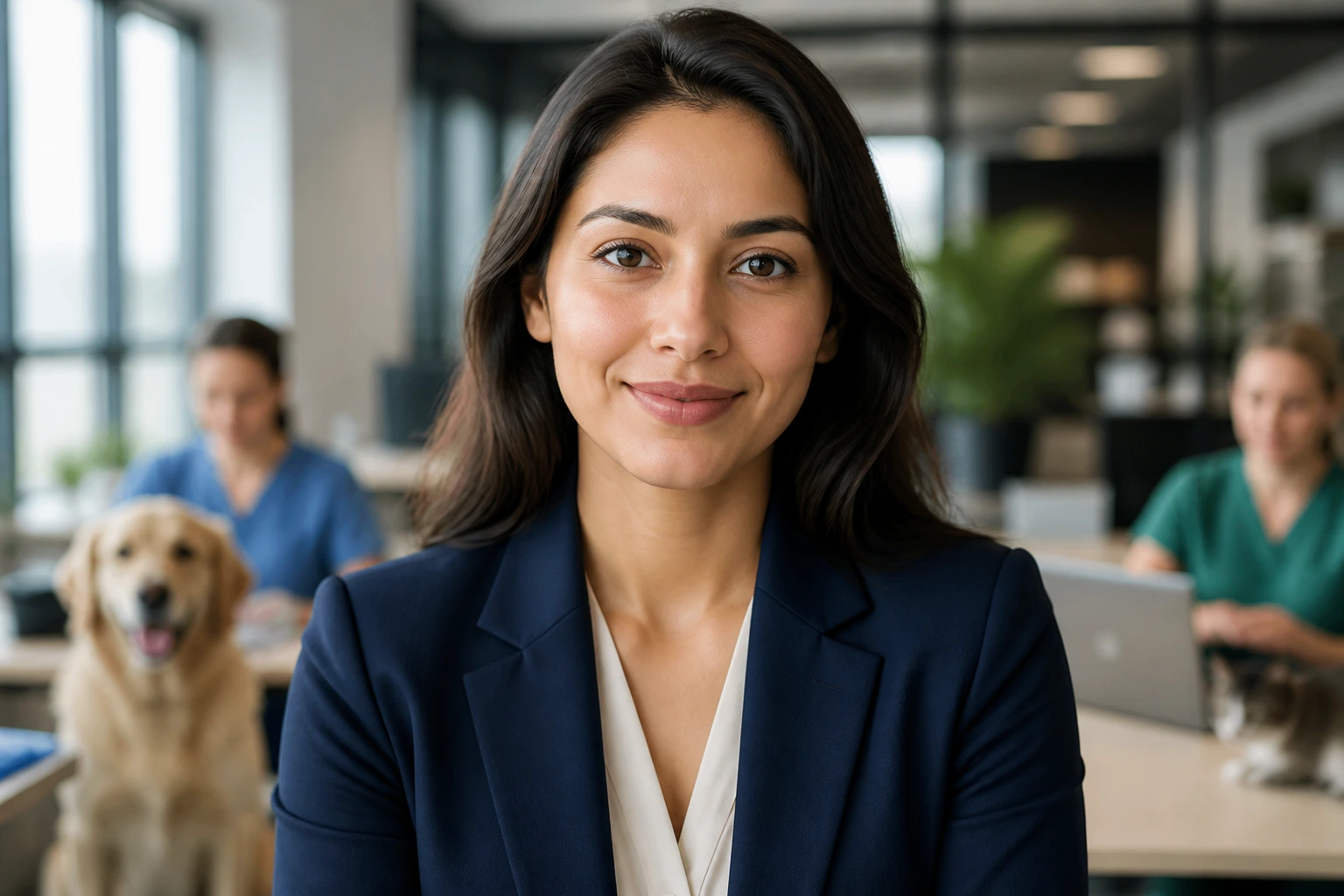 Portrait of a sponsor representative in a modern office