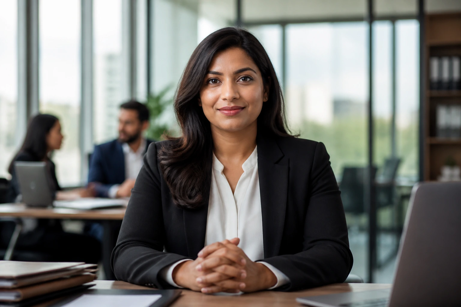 Portrait of a sponsor-related professional in an office environment