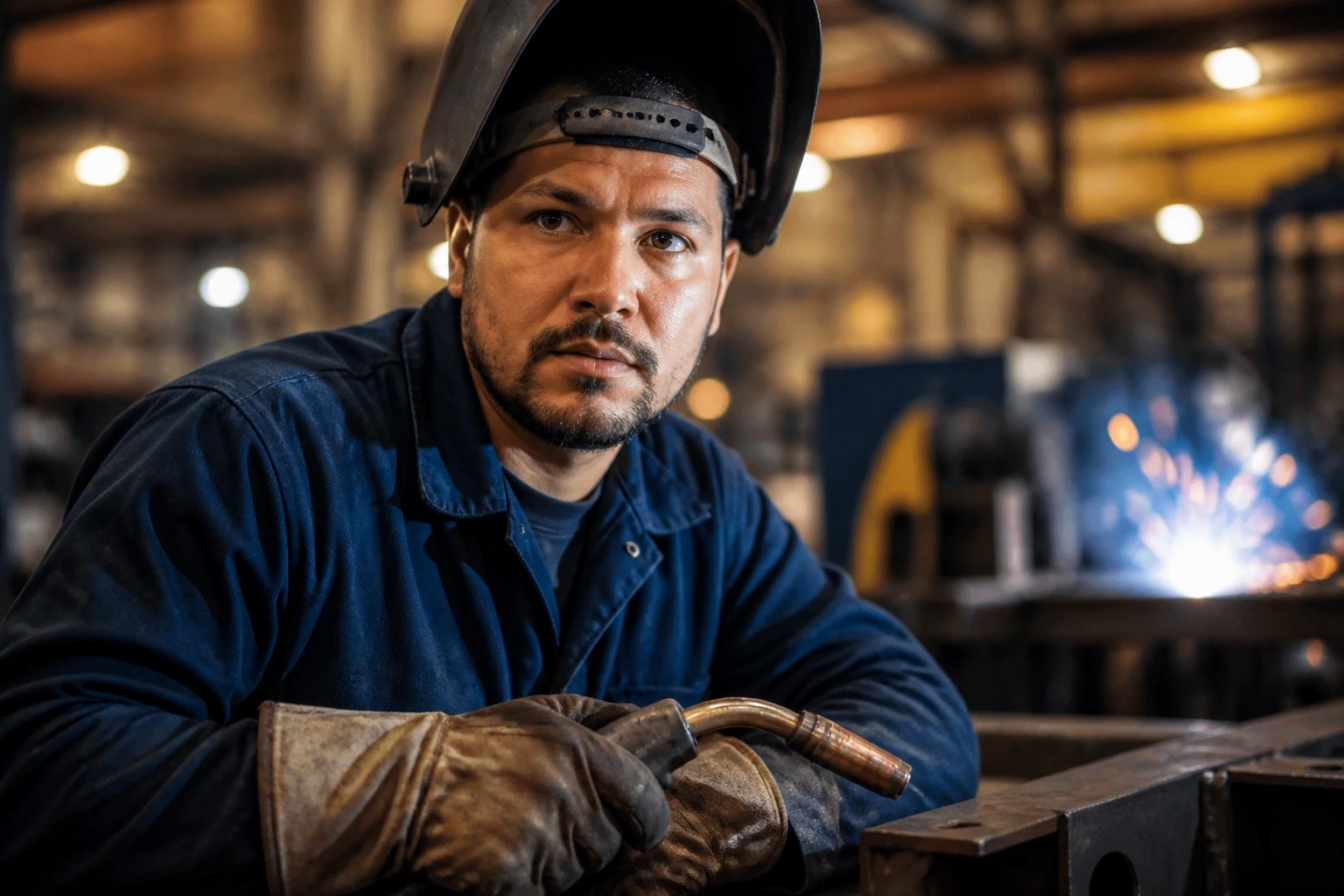 Welder in fabrication shop highlighting sponsorship reasons