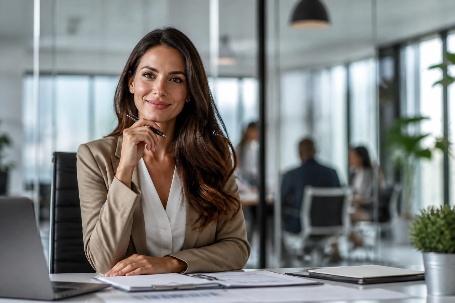 HR professional in a modern office representing sponsorship readiness