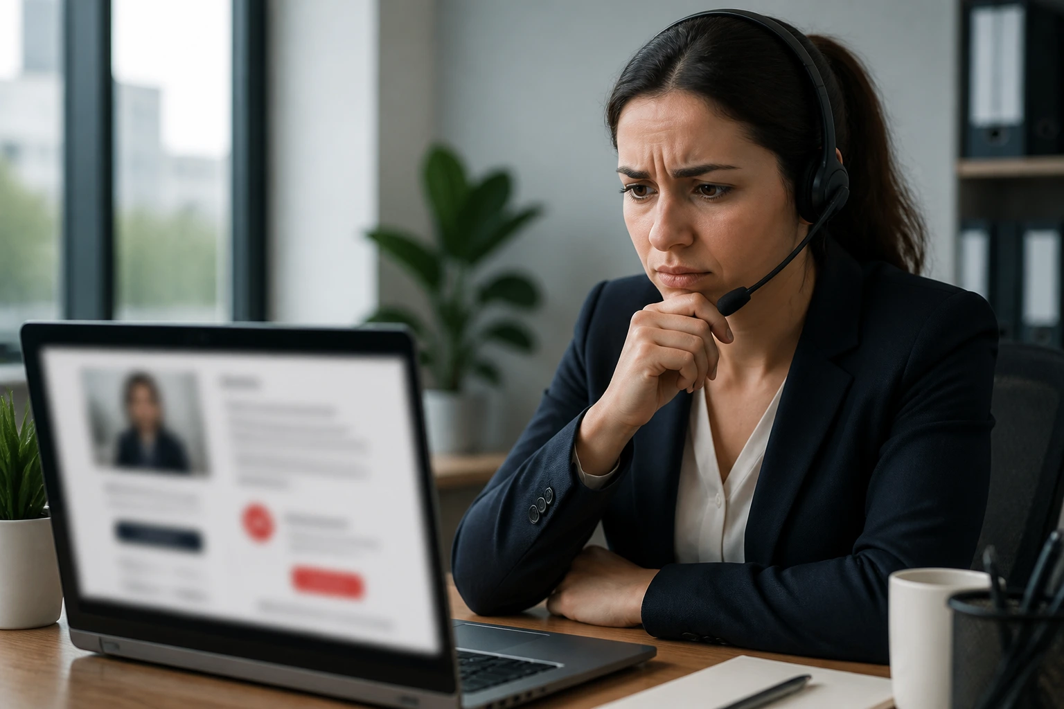 Skeptical candidate evaluating suspicious sponsorship offer