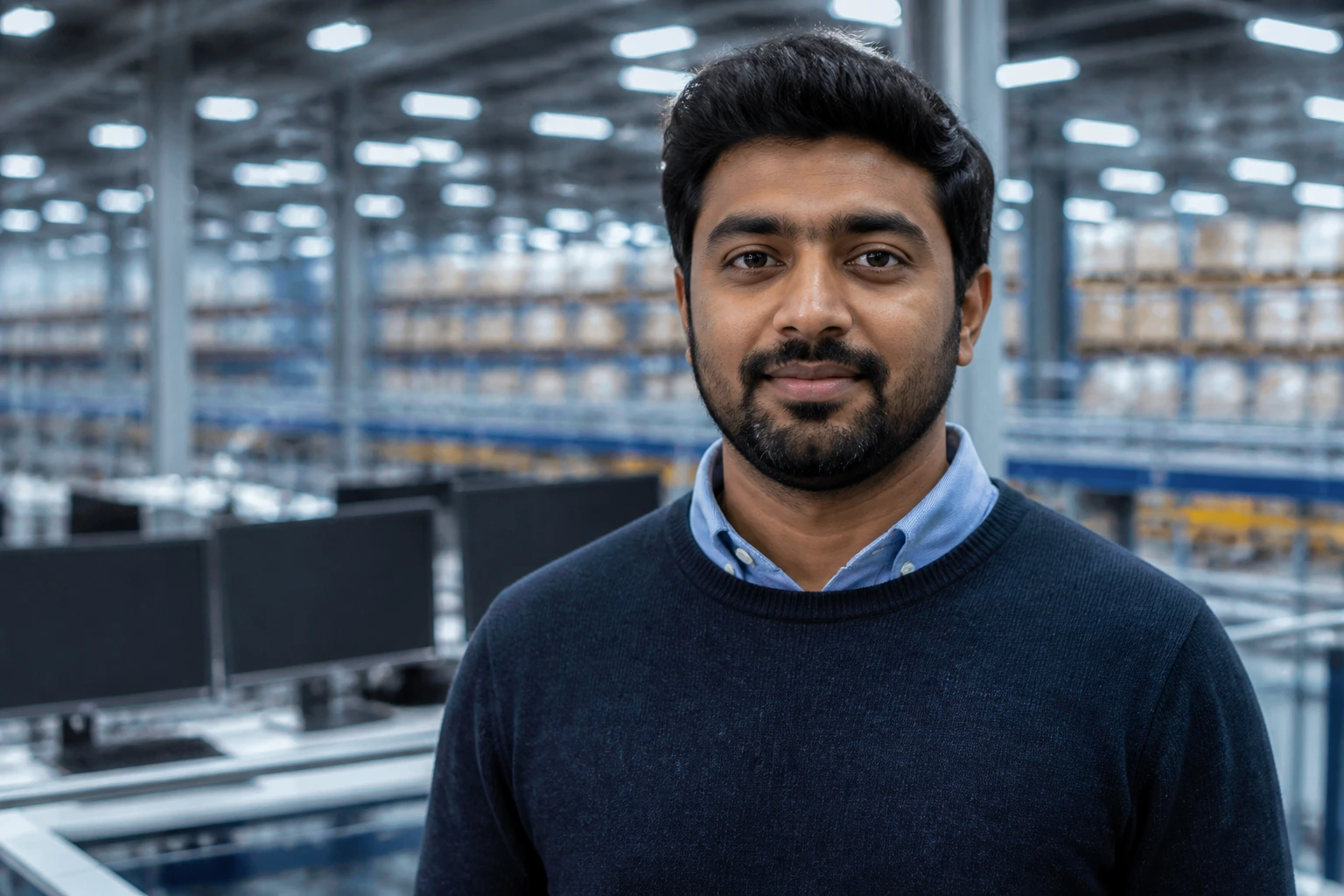Close-up of a data scientist in a tech hub representing Tesco's retail tech sponsorship