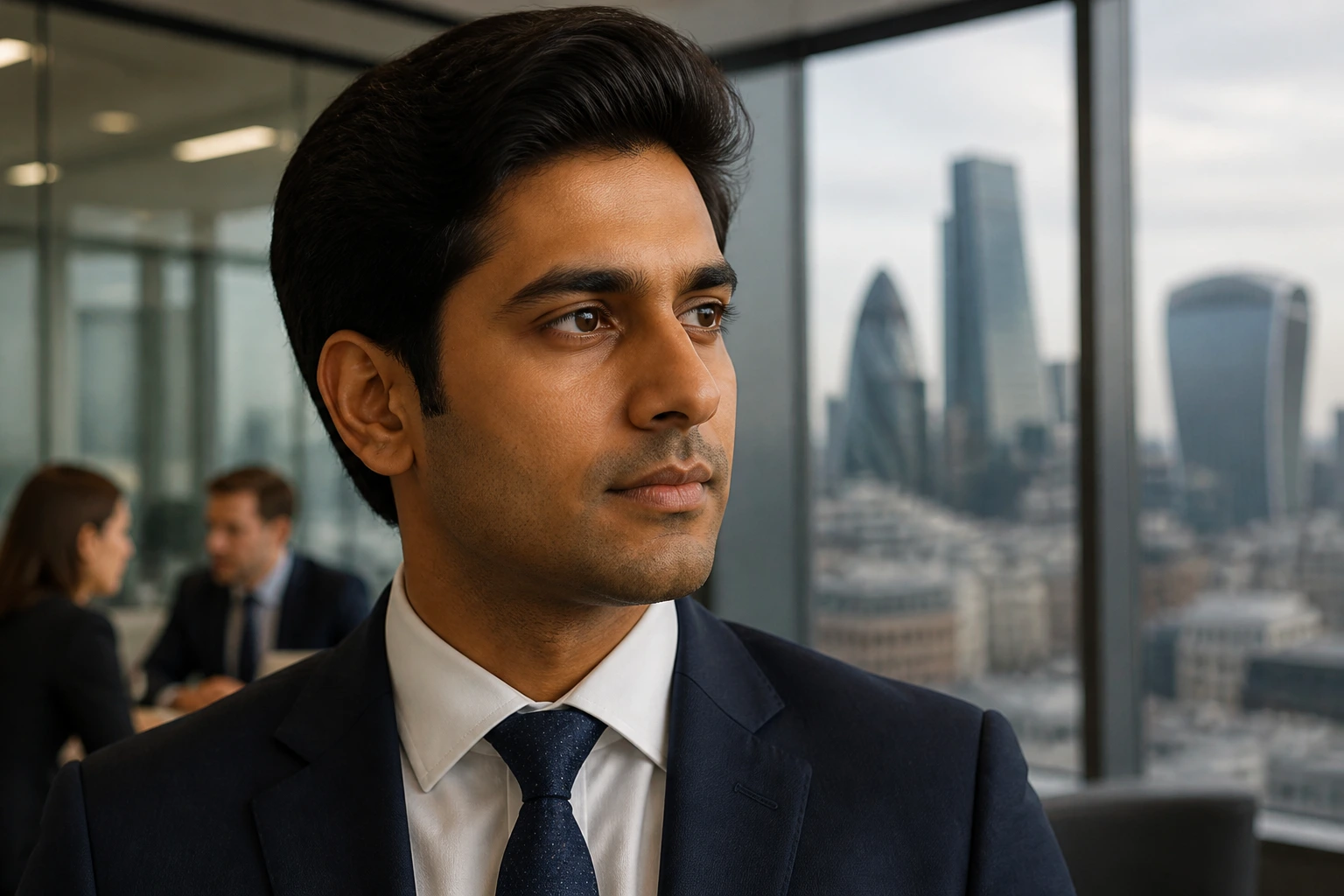 Portrait of a foreign solicitor adapting to UK firm culture
