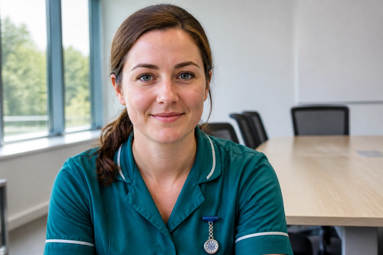 Veterinary nurse in interview room during a working interview