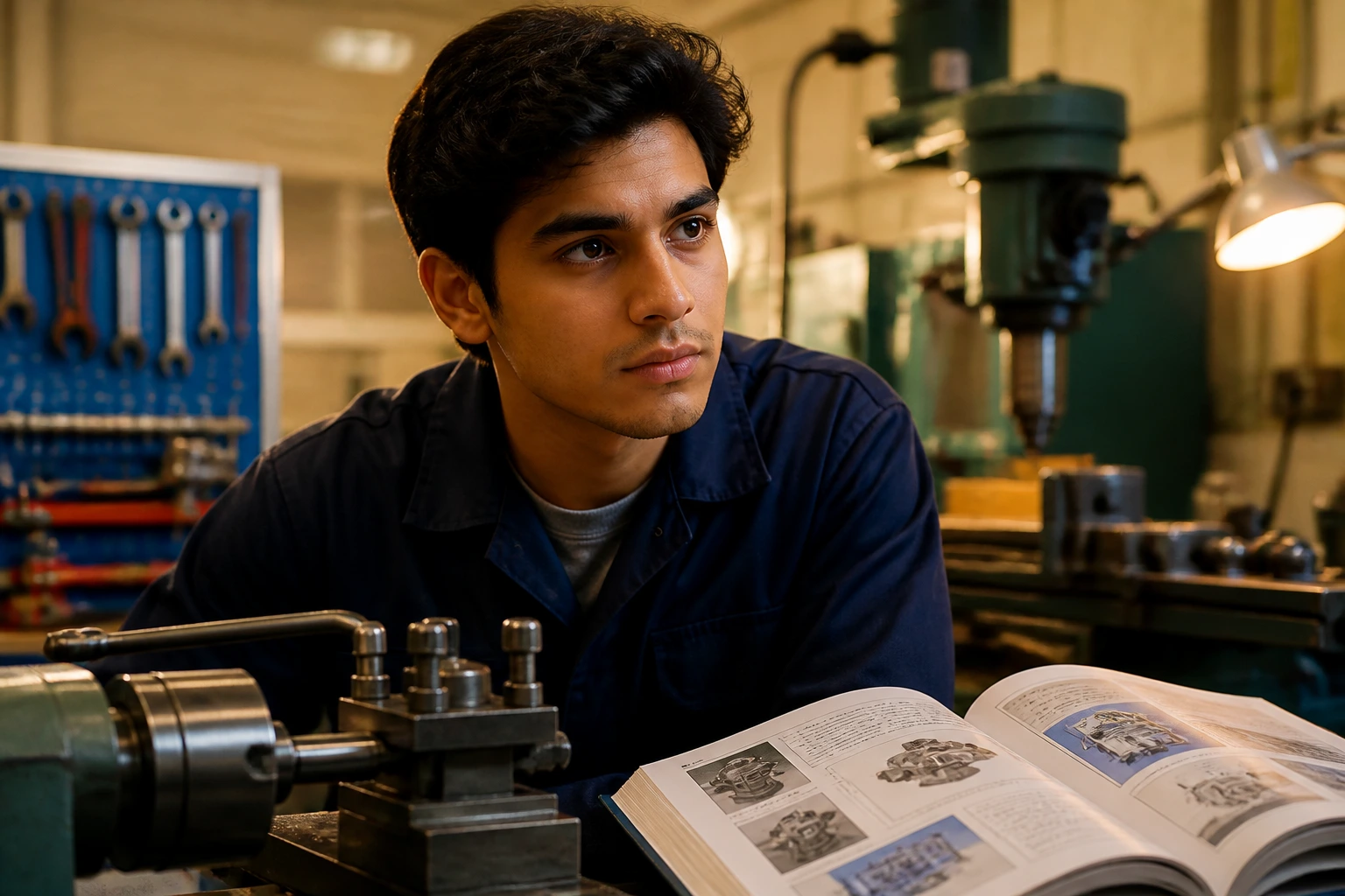Person pursuing training to access sponsorable manufacturing roles in a UK visa context