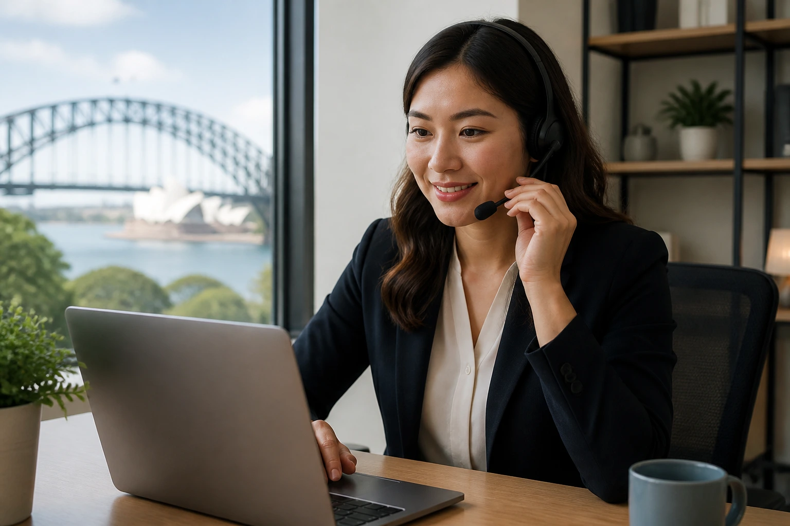 Professional at a desk in bright office, representing sponsorship openings in Australia