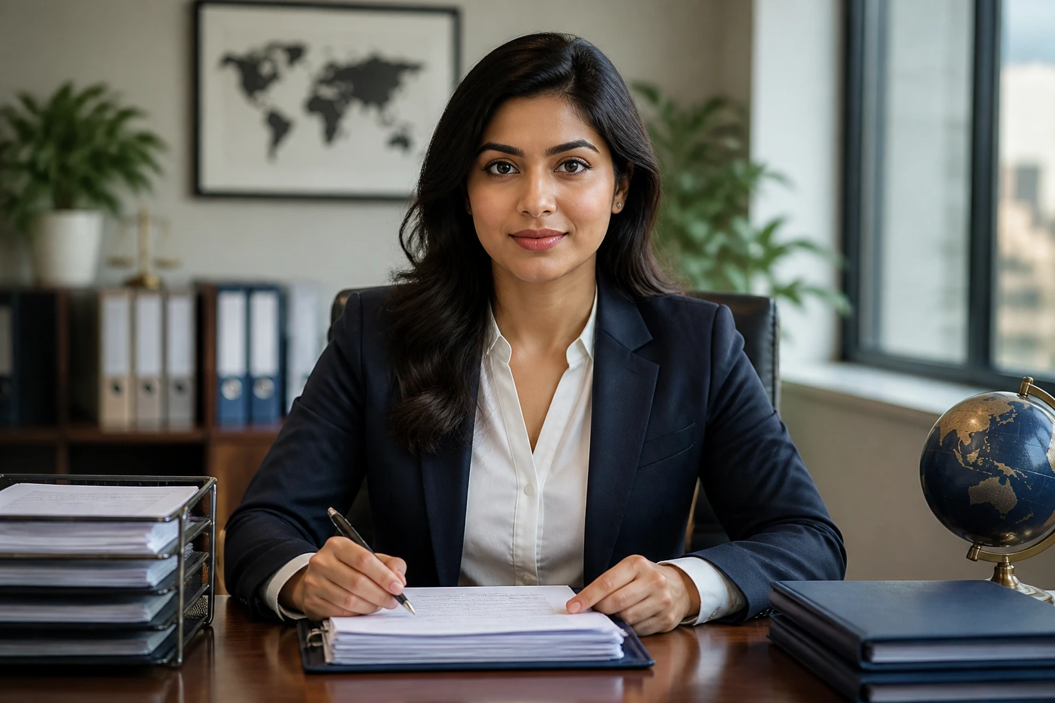 Portrait of a candidate in an HR setting highlighting visa sponsorship pitfalls
