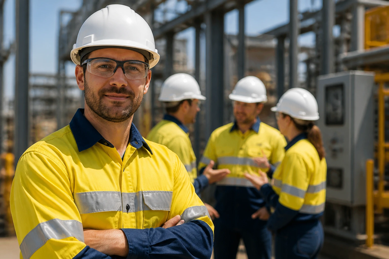 Engineer on Australian site reflecting teamwork and safety culture