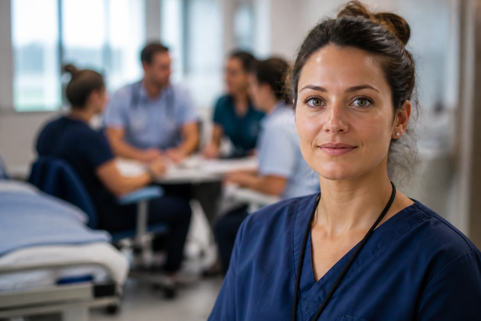 Occupational therapist in hospital setting with MDT background.