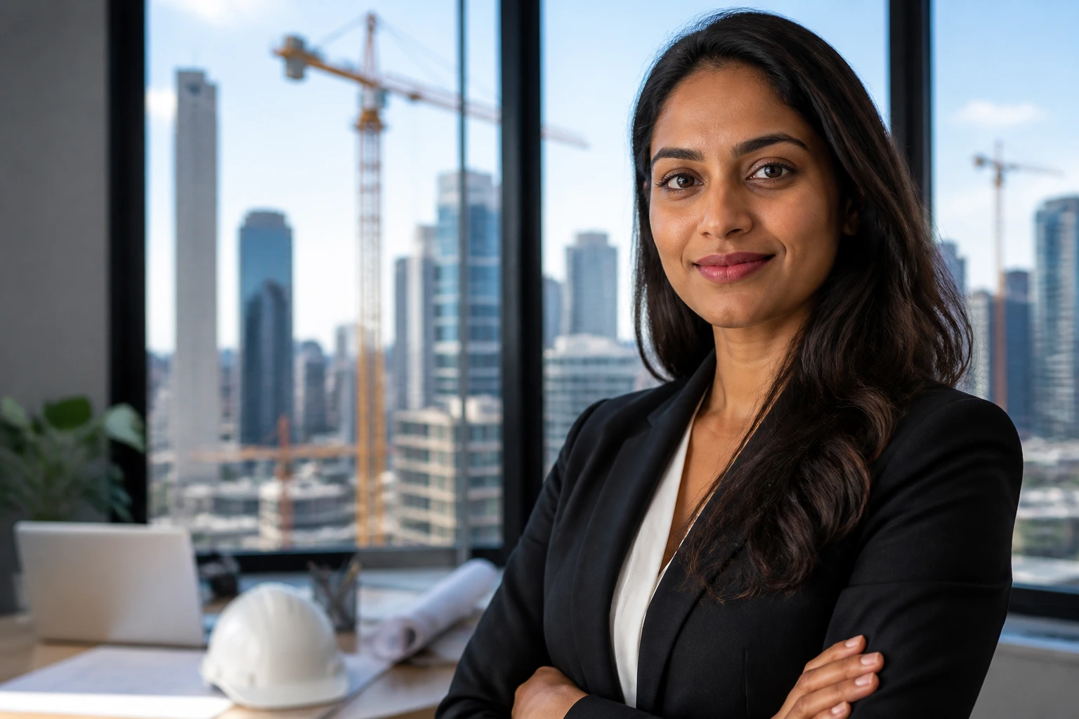 Professional portrait in a modern office representing high-demand sponsorship fields in Australia