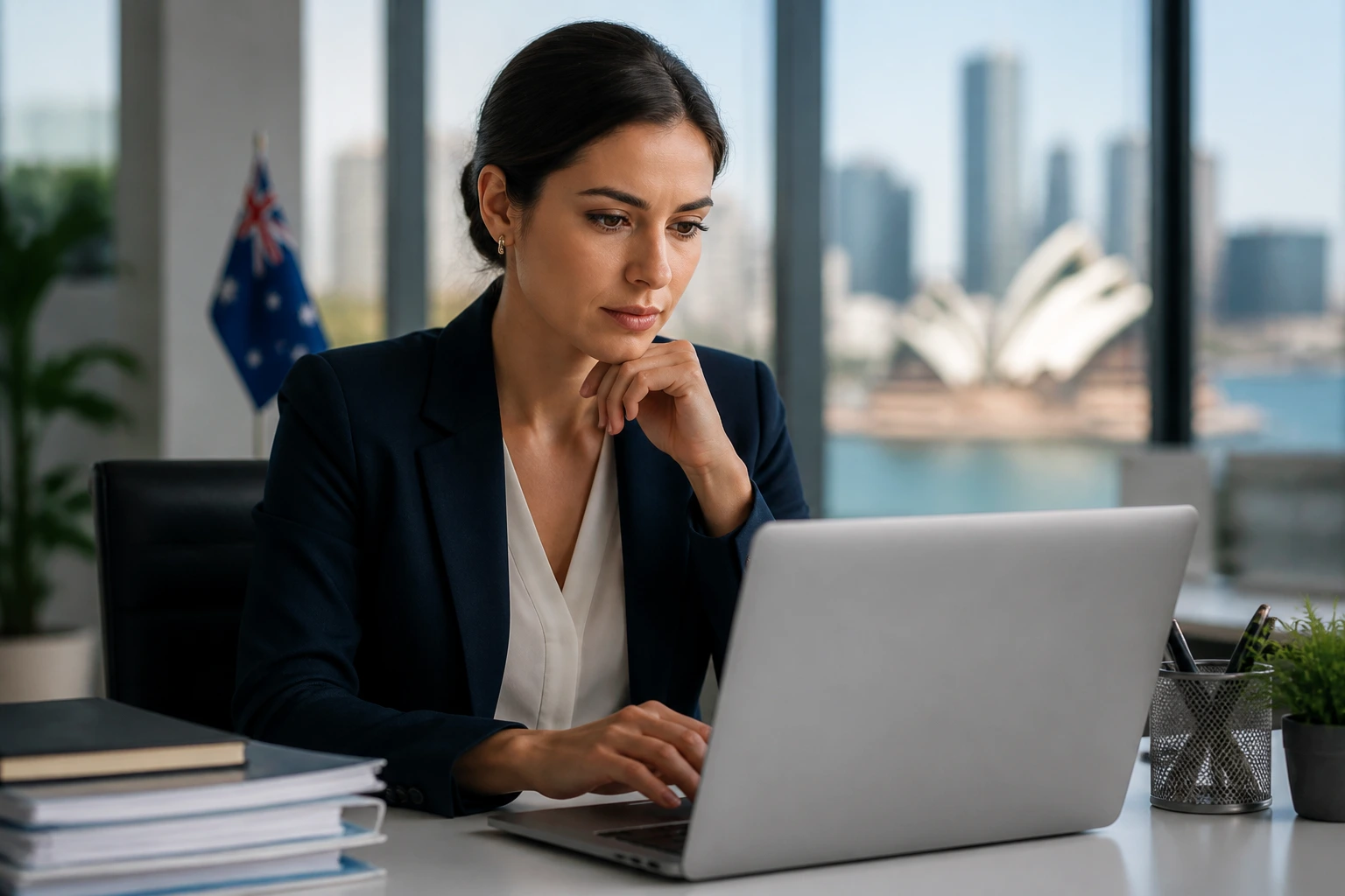 Professional at a desk representing sponsorship opportunities in Australia